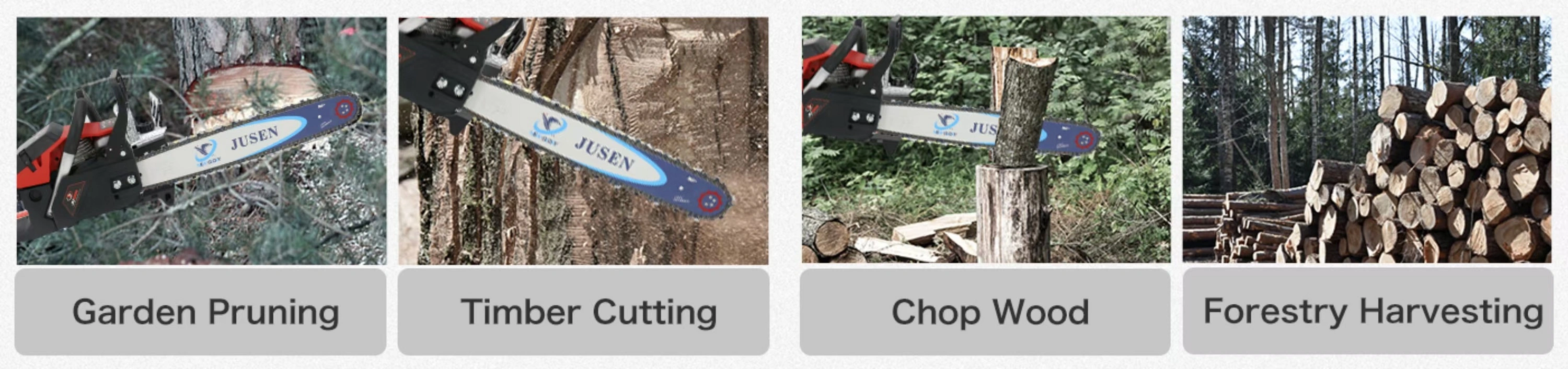 58cc Gas Chainsaw-Applications
