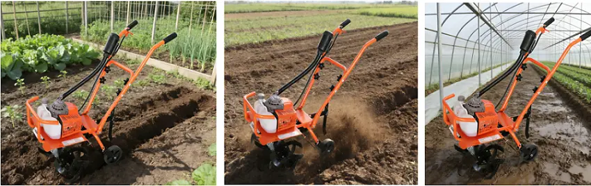 63cc 2 Stroke Mini Power Tiller -Applications 63cc 2 Stroke Mini Power Tiller -Applications