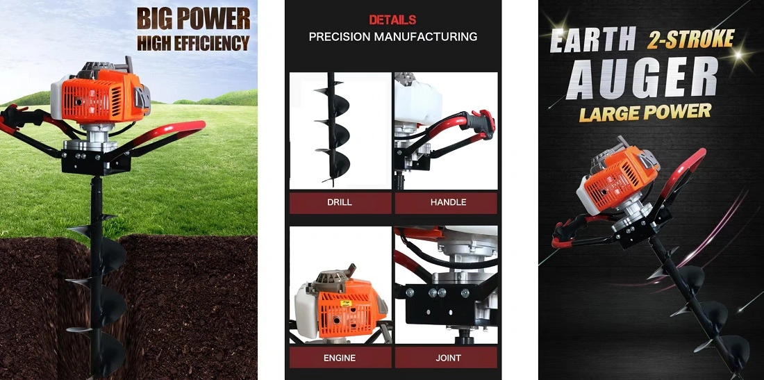 63cc 2-Stroke Garden Hand Earth Auger -Applications